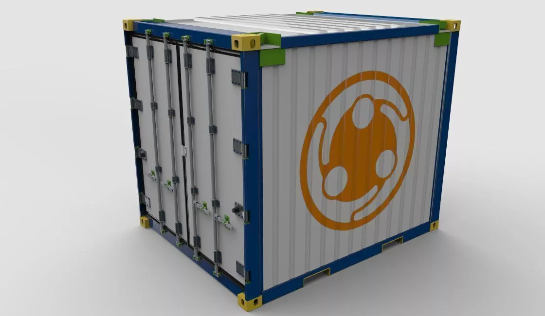 Offshore Refrigerated Container 3D model