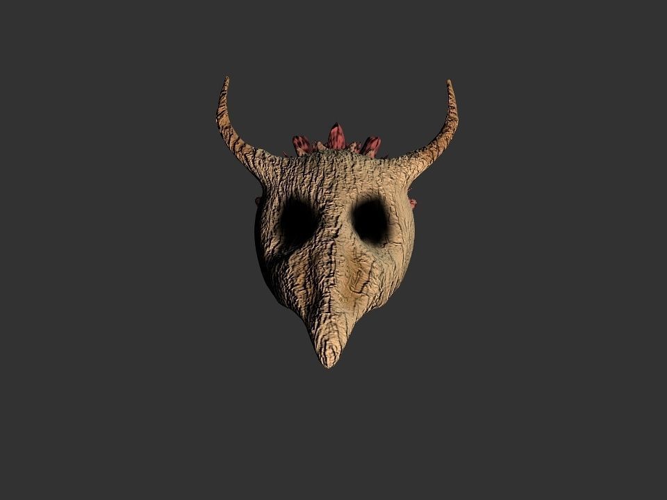 Beak Ox Skull for 3D print 3D print model_44