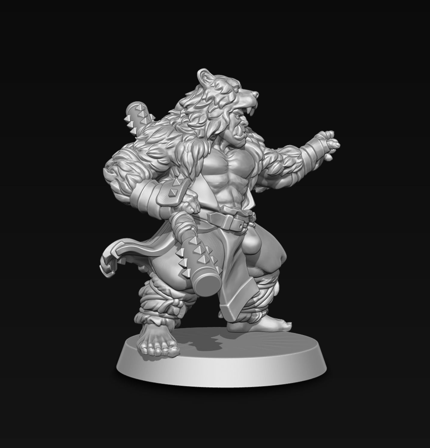 Orc Monk 3D print model_3