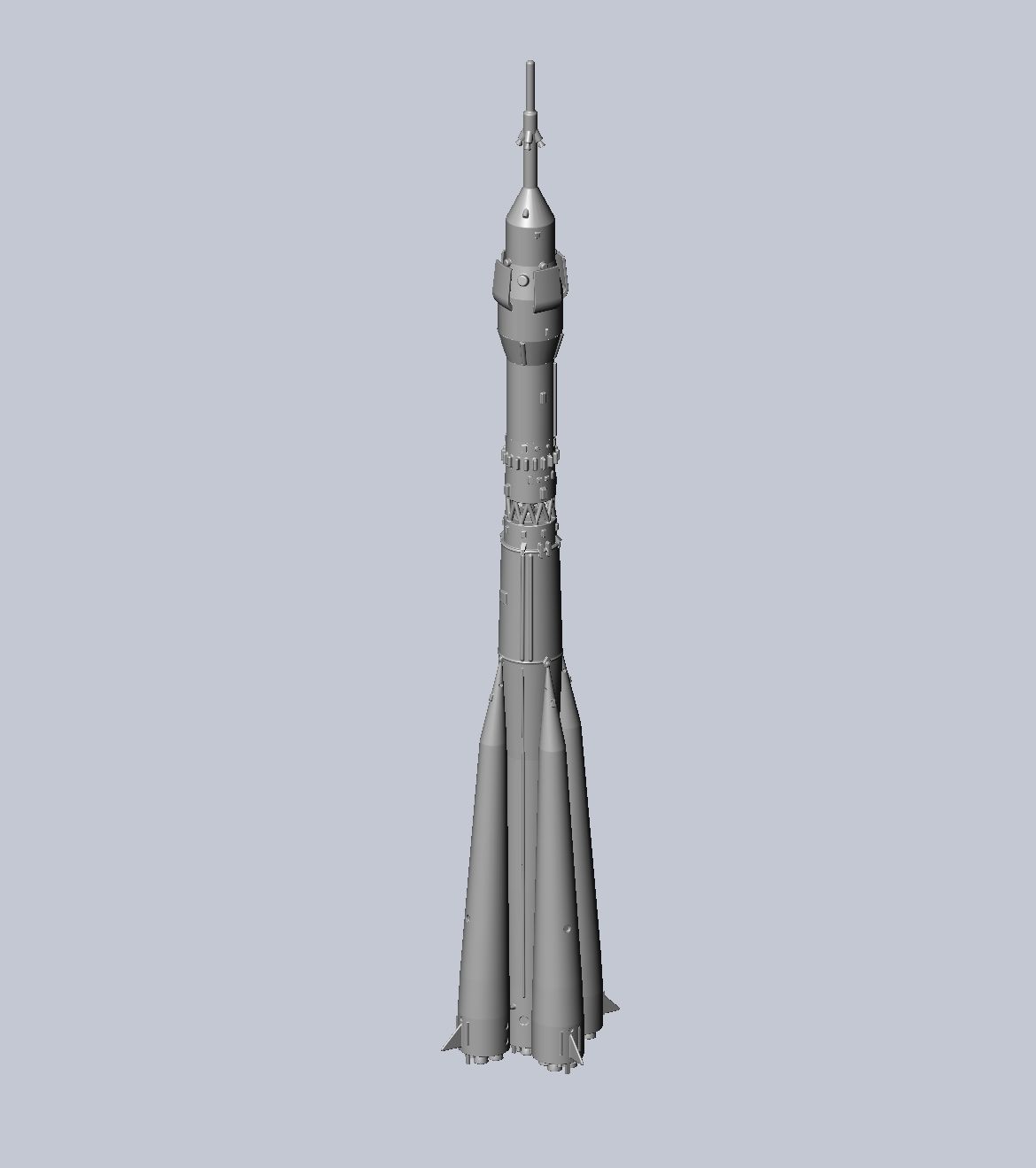 Soyuz Rocket Printable Model 3D print model_4