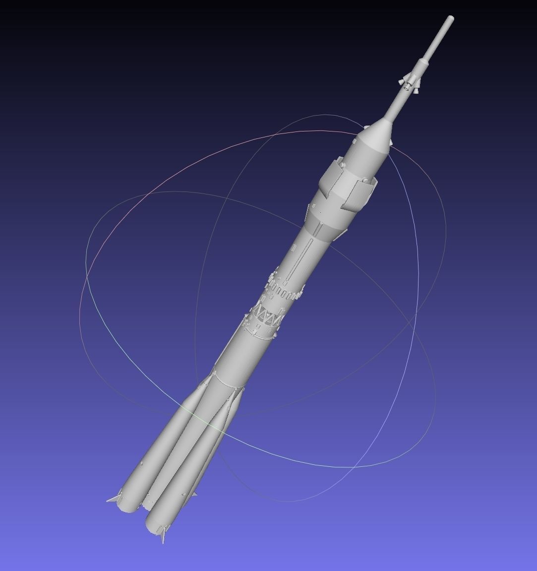 Soyuz Rocket Printable Model 3D print model_17