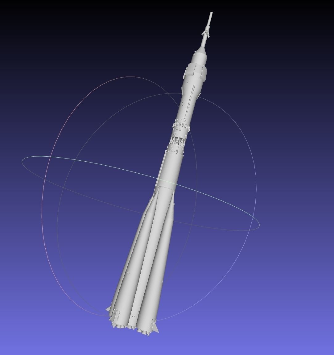 Soyuz Rocket Printable Model 3D print model_19
