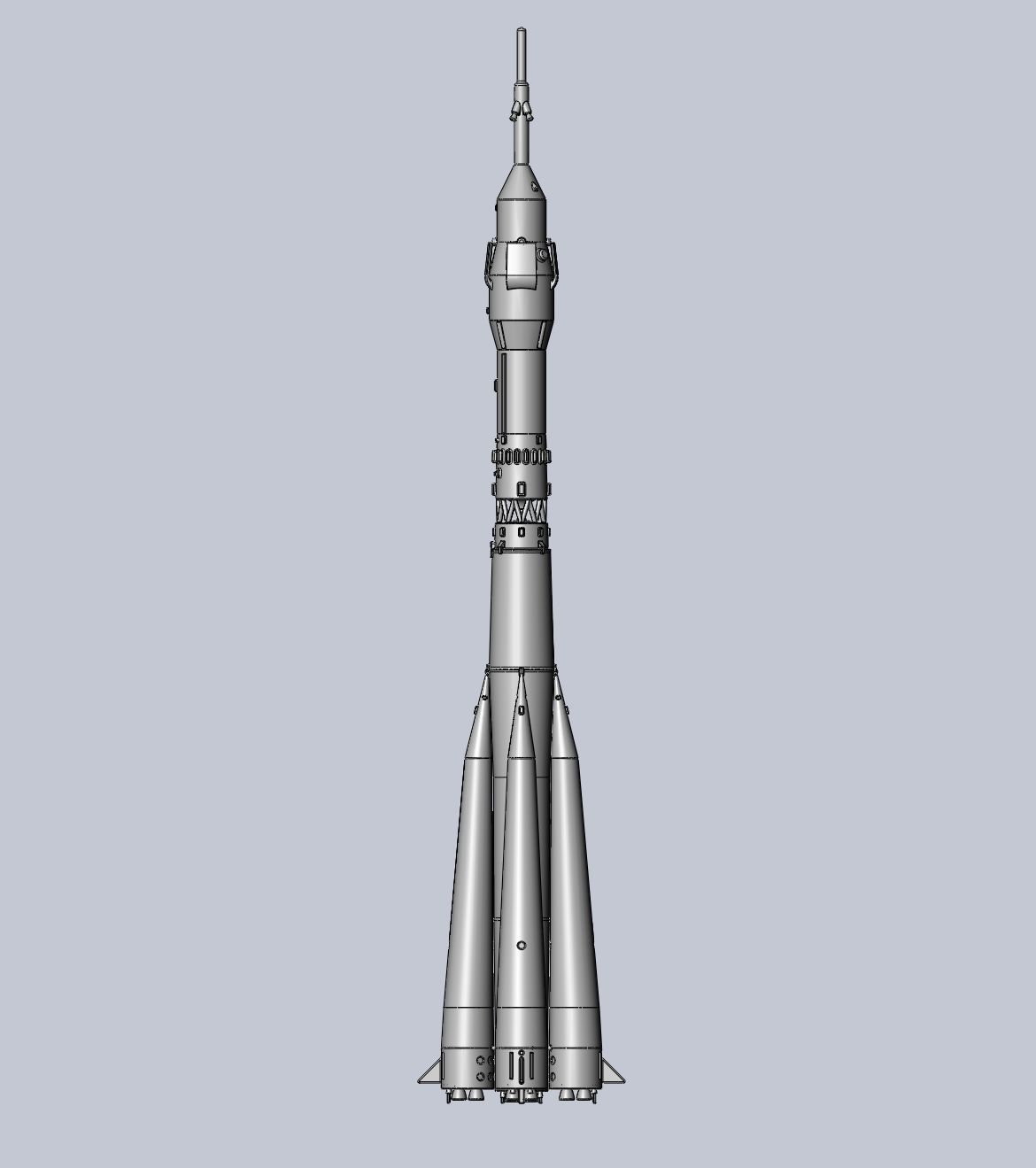 Soyuz Rocket Printable Model 3D print model_14