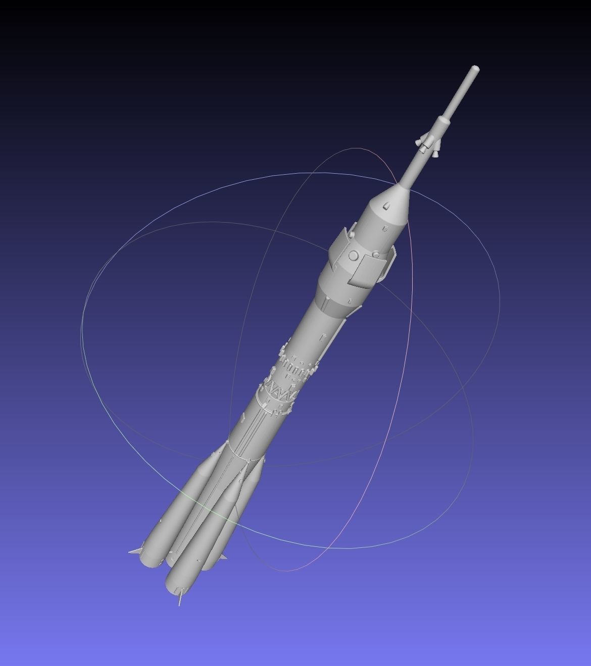 Soyuz Rocket Printable Model 3D print model_10