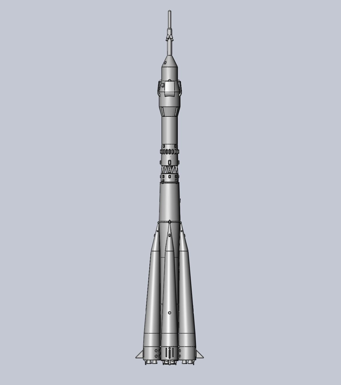 Soyuz Rocket Printable Model 3D print model_20