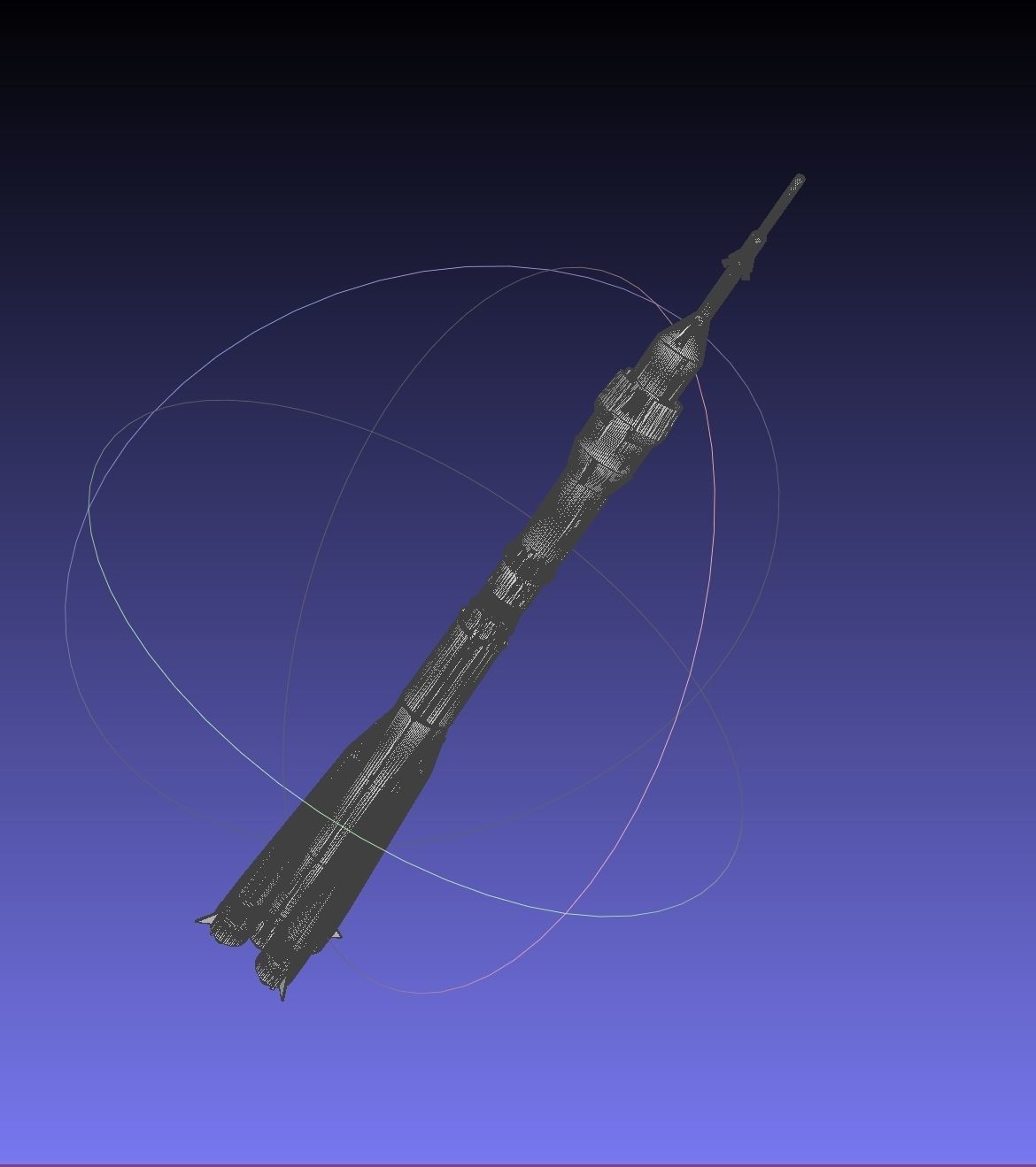 Soyuz Rocket Printable Model 3D print model_15
