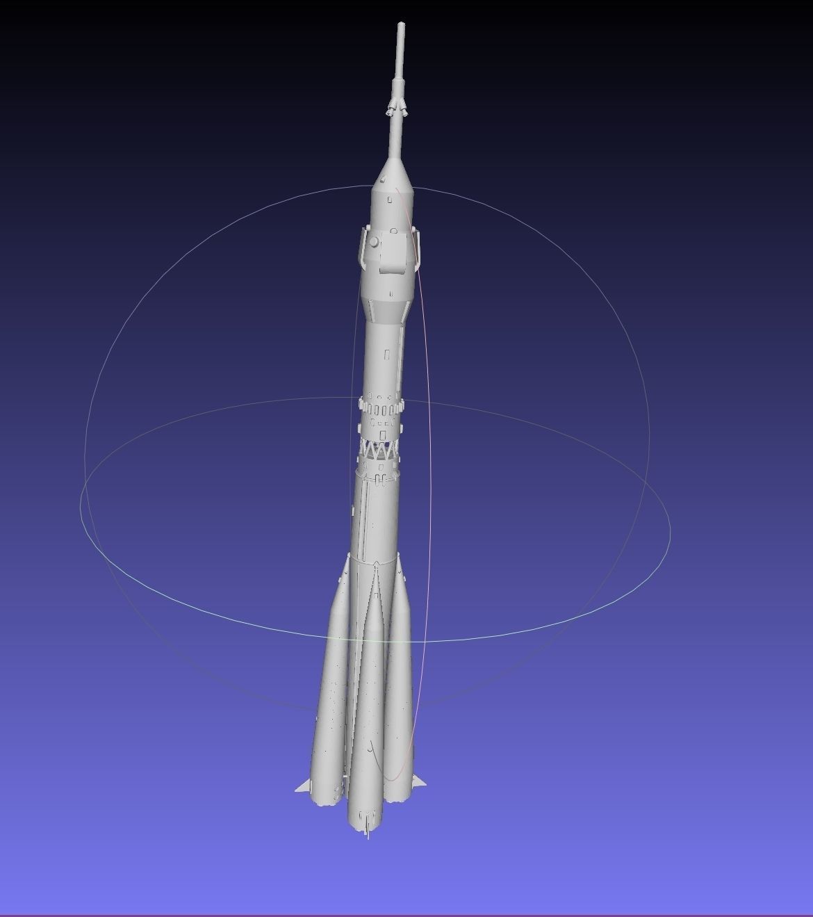 Soyuz Rocket Printable Model 3D print model_9