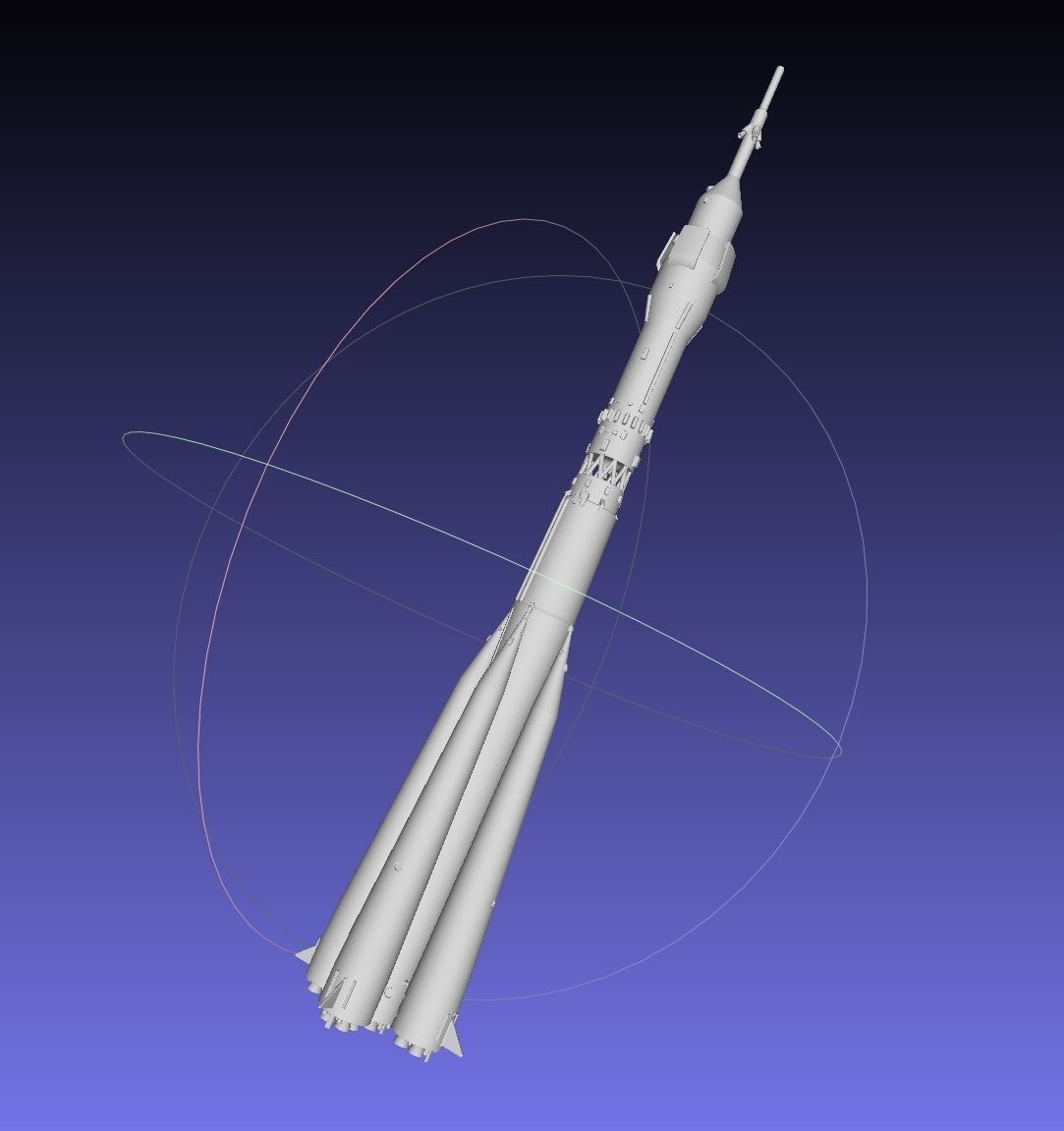 Soyuz Rocket Printable Model 3D print model_18