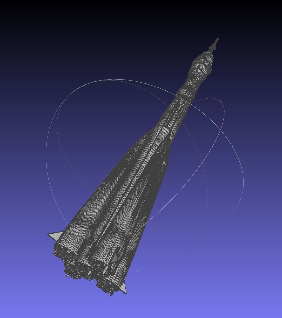 Soyuz Rocket Printable Model 3D print model_12