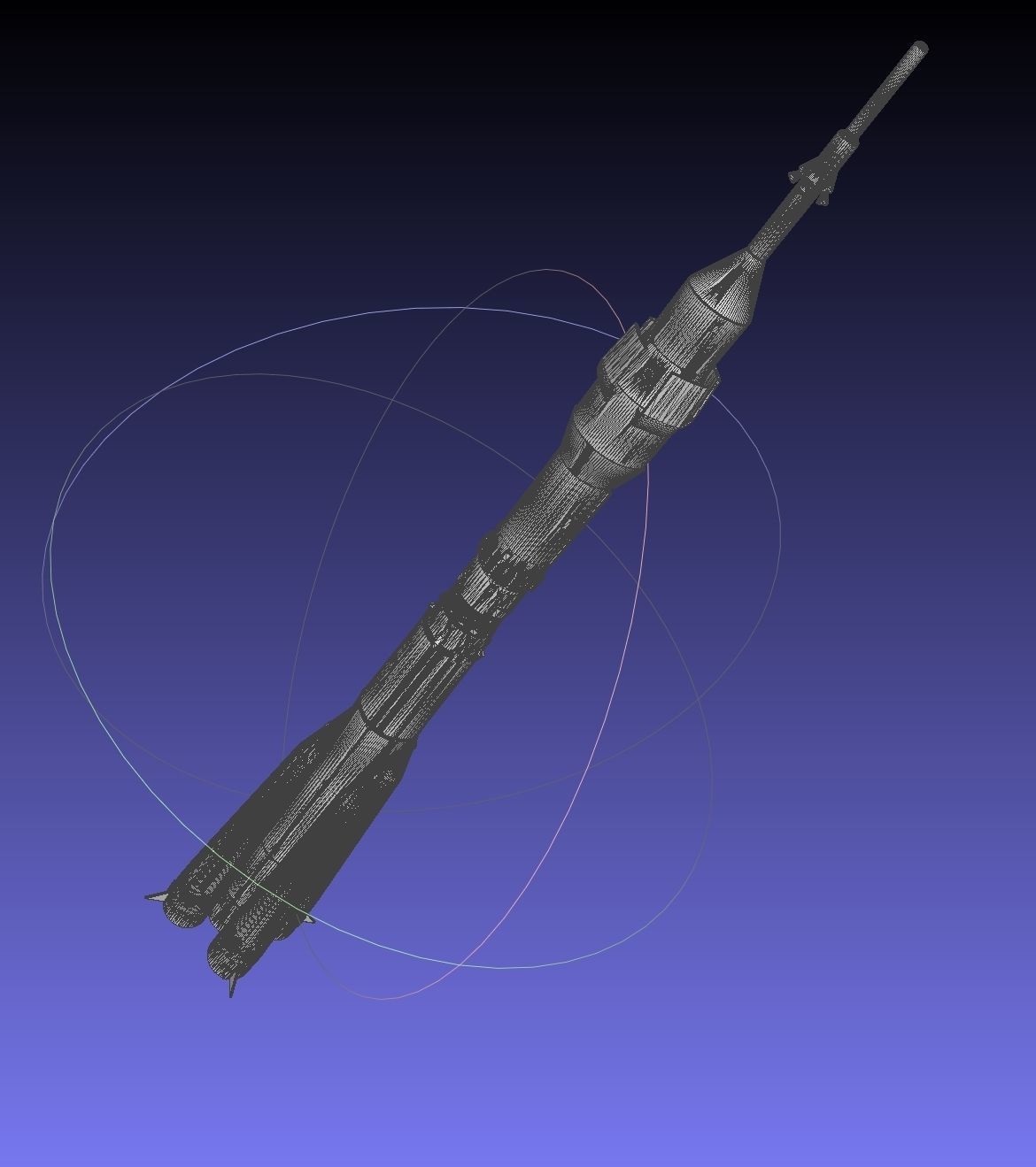 Soyuz Rocket Printable Model 3D print model_13