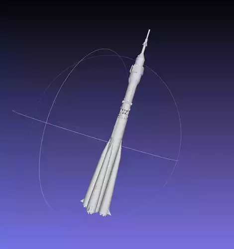 Soyuz Rocket Printable Model 3D print model