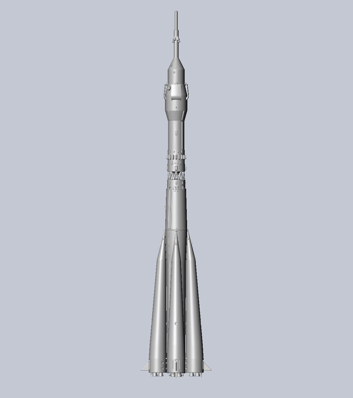 Soyuz Rocket Printable Model 3D print model_26