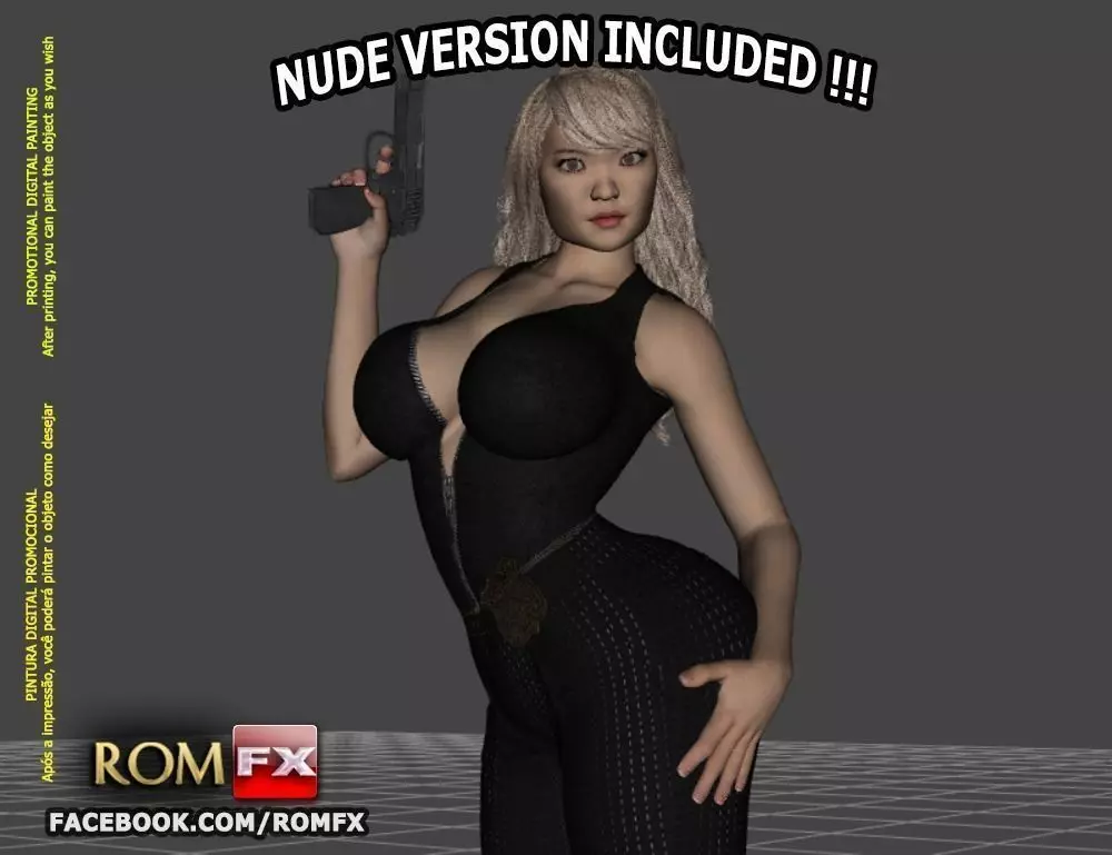 Kascha Vintage Old Classic Porn Actress Figure Printable 3D print model_0