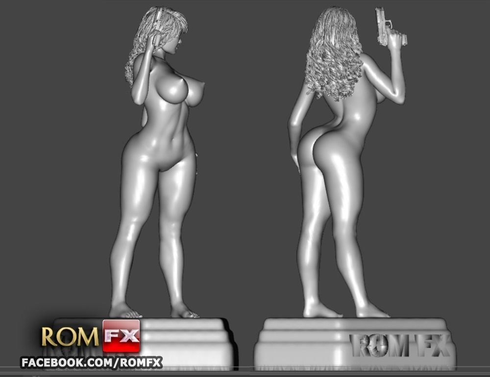 Kascha Vintage Old Classic Porn Actress Figure Printable 3D print model_5