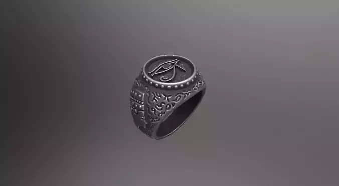 - The Eye of Horus - Ring for 3d print -