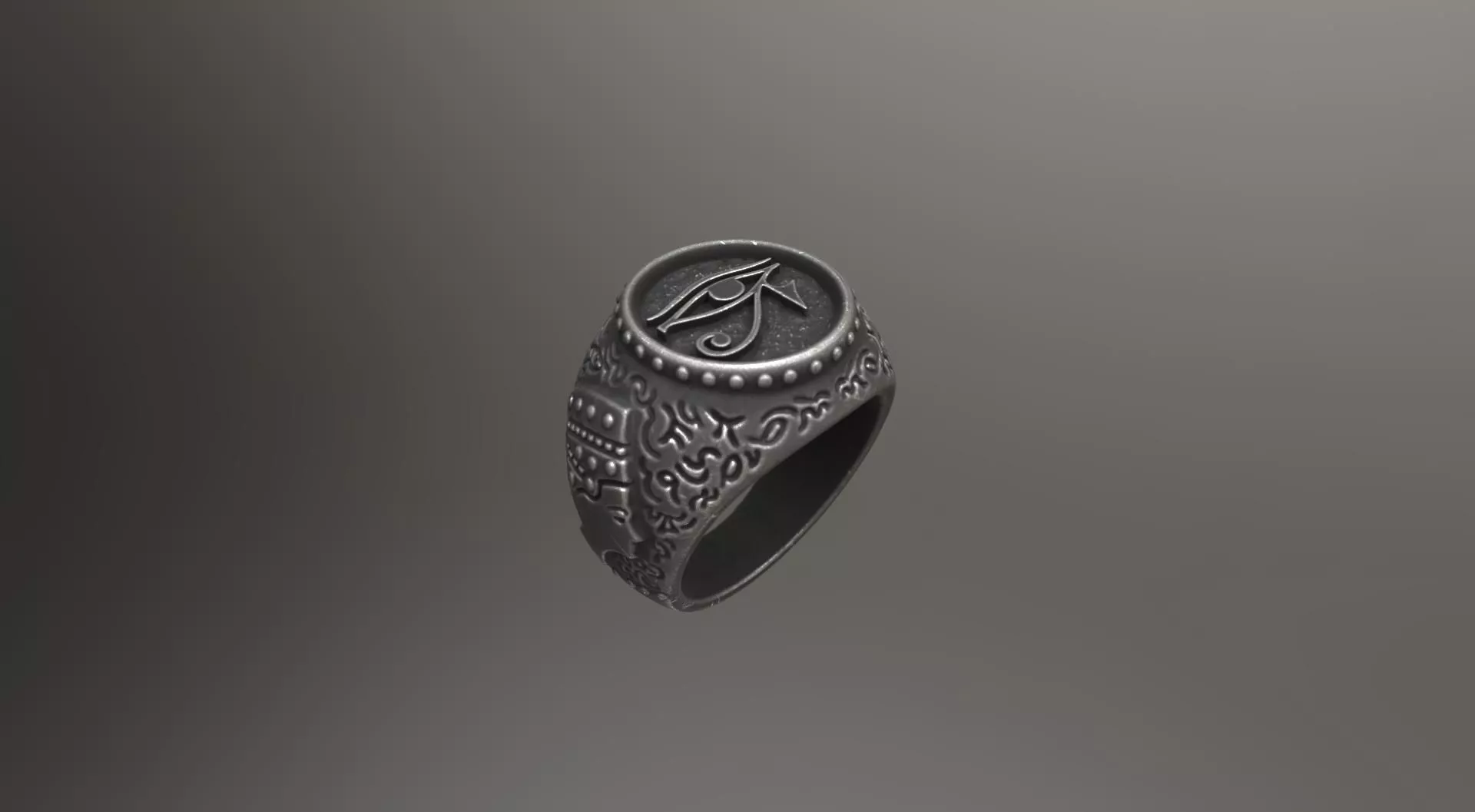 - The Eye of Horus - Ring for 3d print - 3D print model