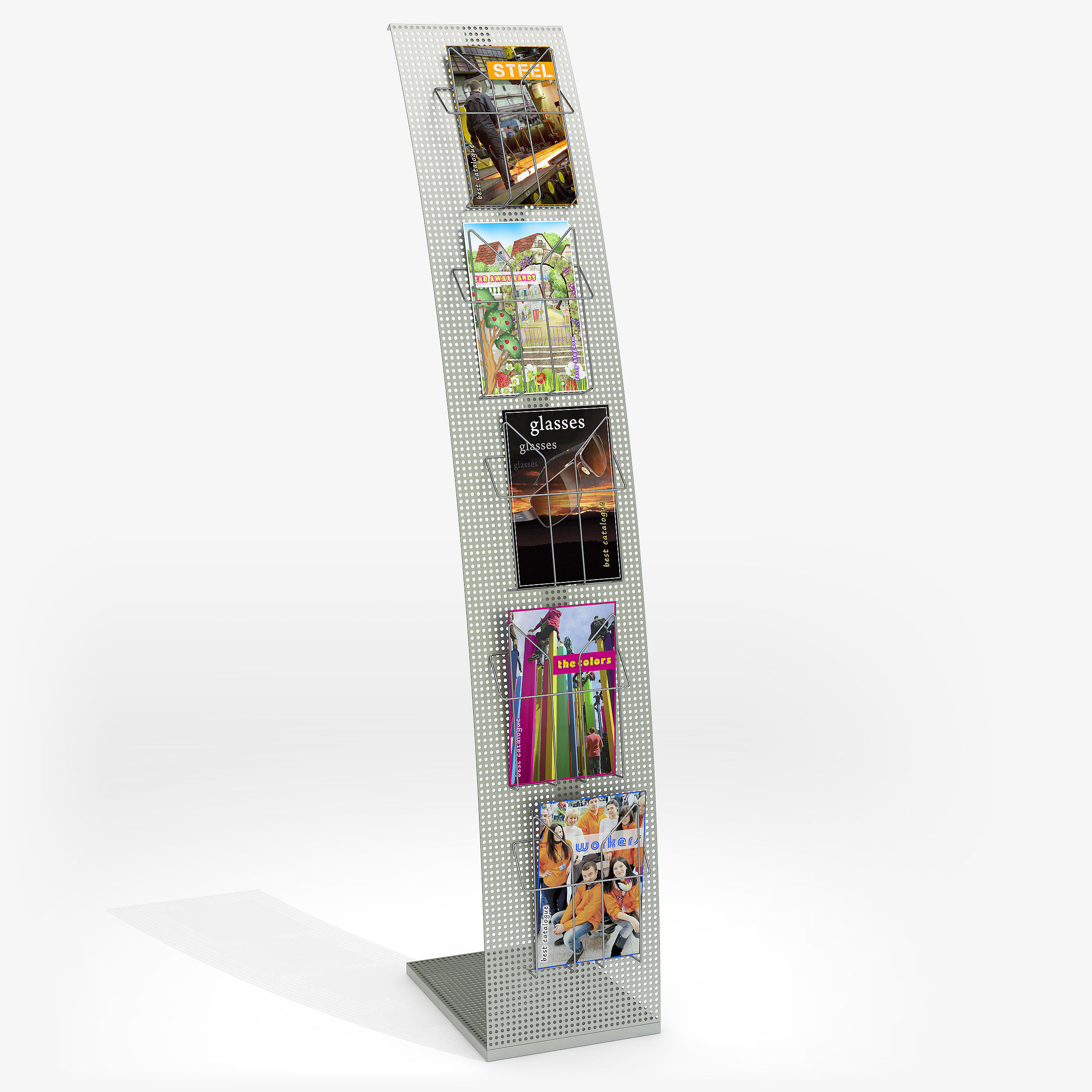 Brochure holder - Sail 3D model_1