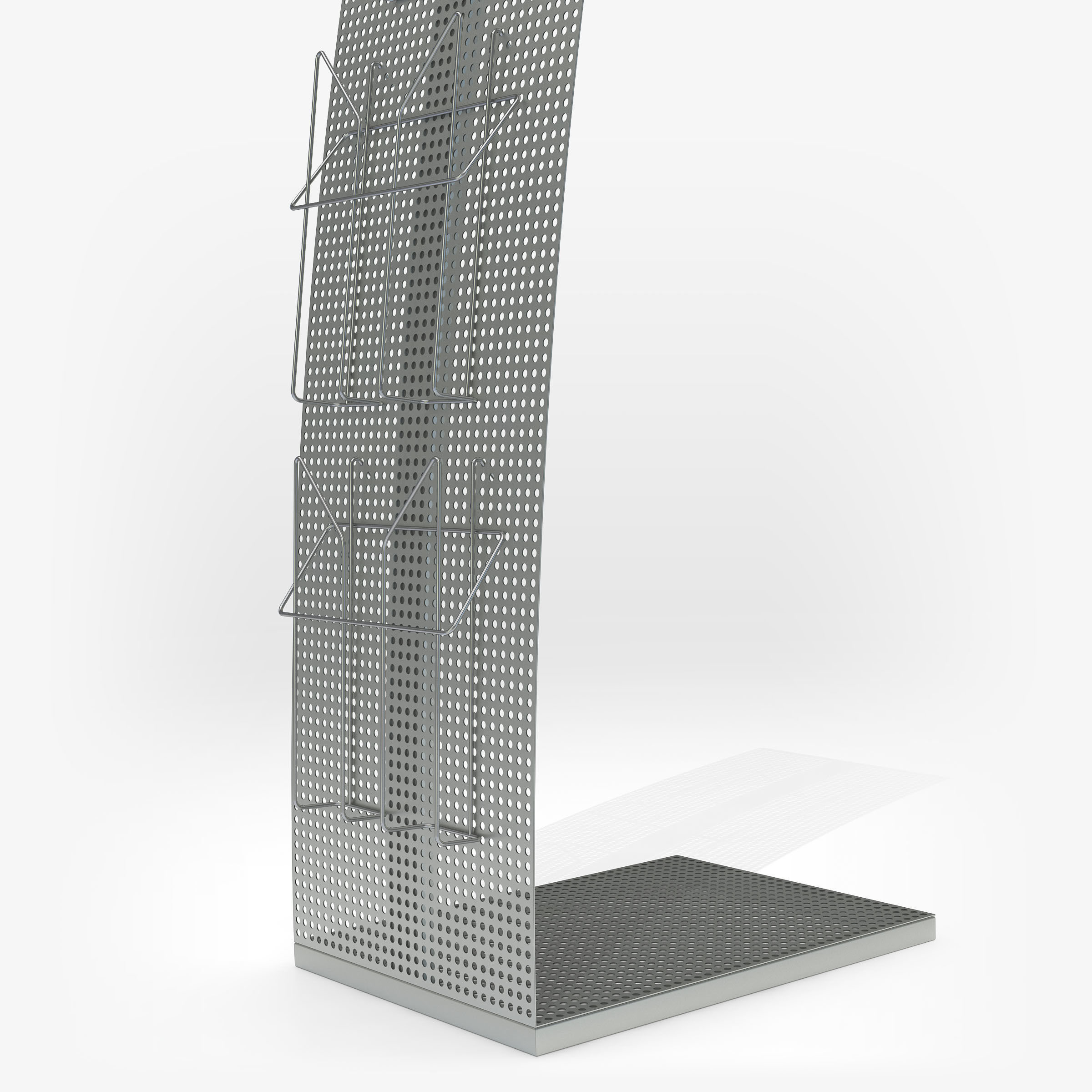 Brochure holder - Sail 3D model_2