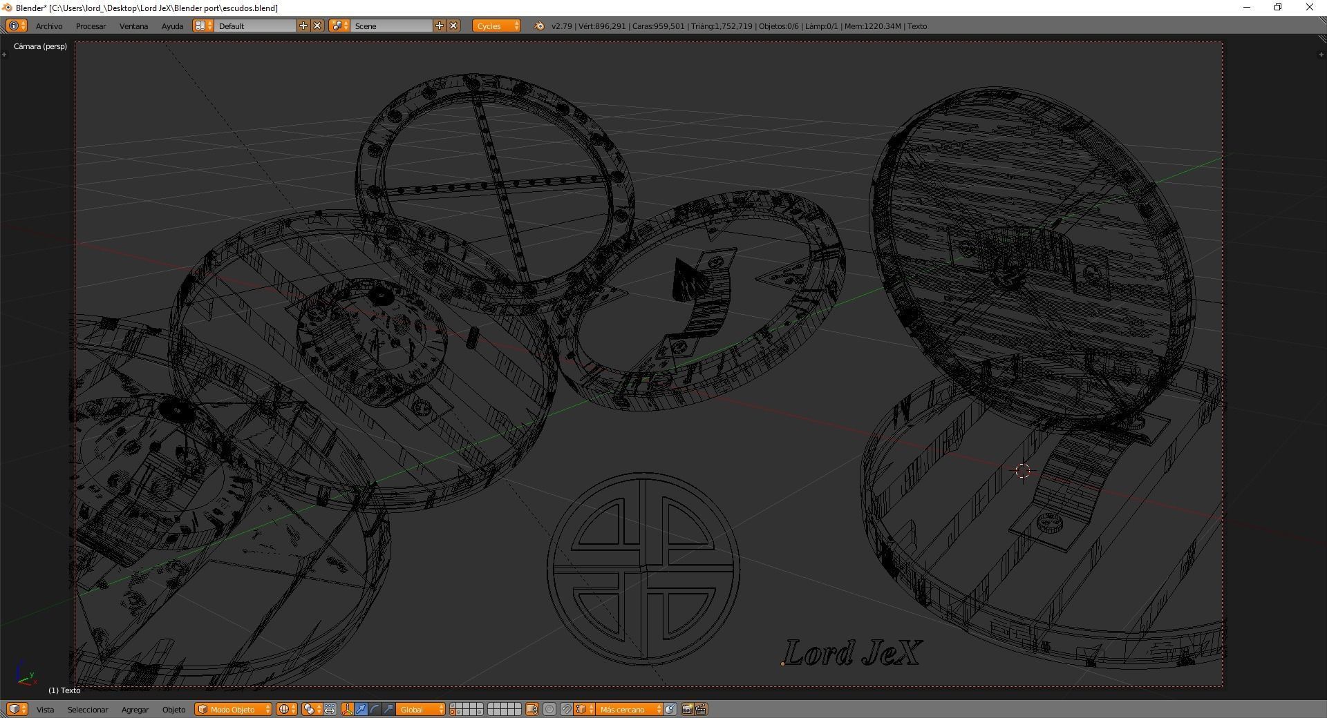 Viking Shield 3D model_5