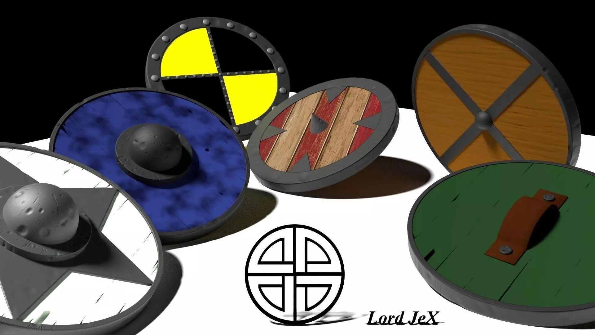 Viking Shield 3D model_0