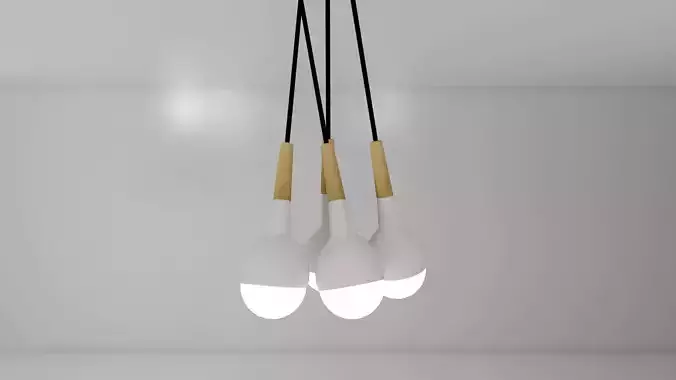 HANGING LIGHT Low-poly 3D model