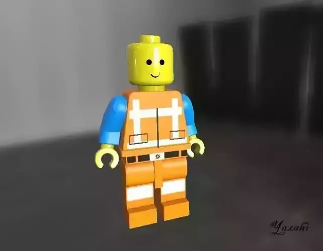 Lego Model 3D based on the Movie Lego The Movie Low-poly 3D model