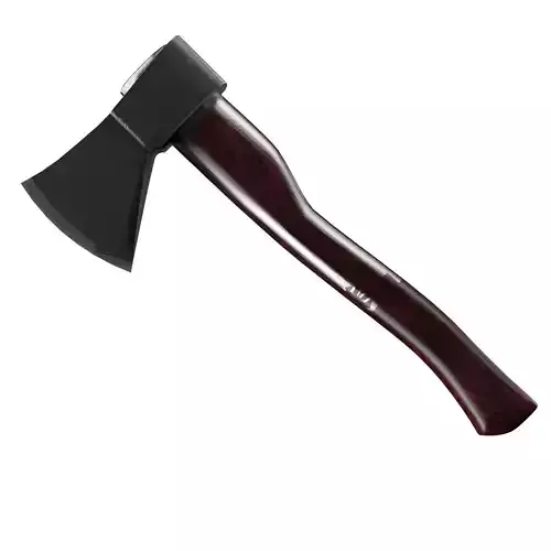 chopping axe Low-poly 3D model