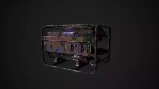 Old generator Free low-poly 3D model