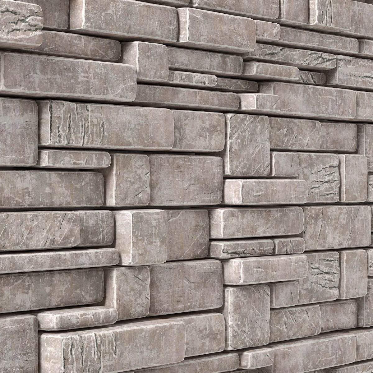 Panel decor brick n7 3D model_6