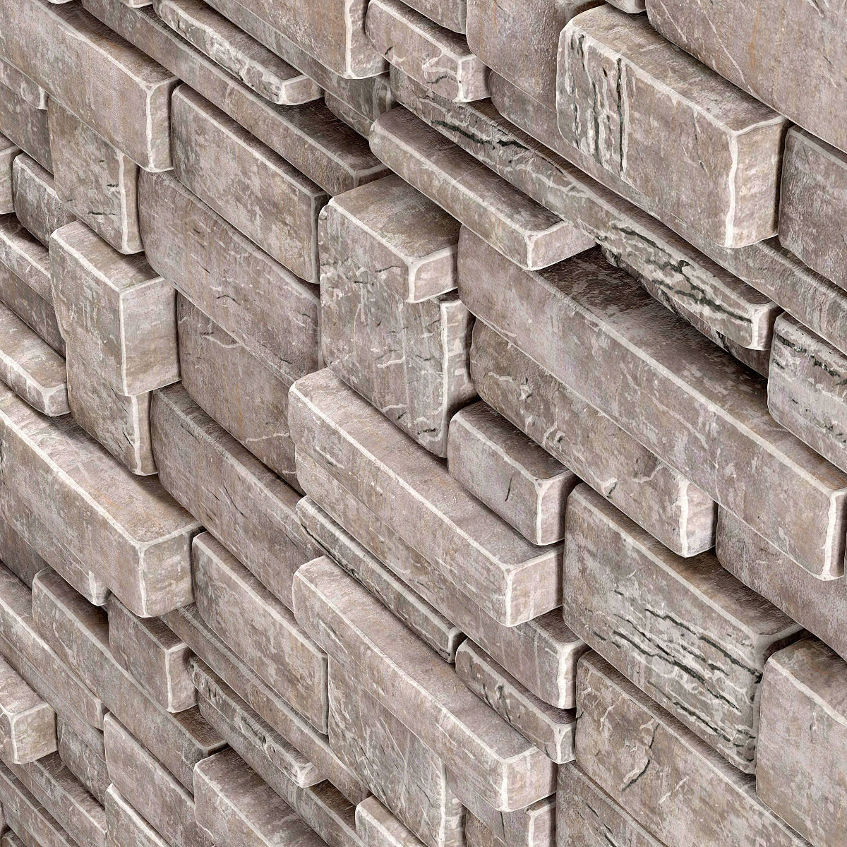 Panel decor brick n7 3D model_8