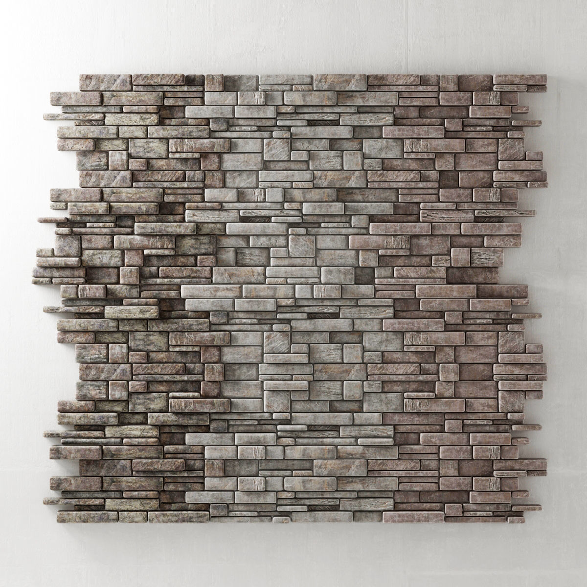 Panel decor brick n7 3D model_2