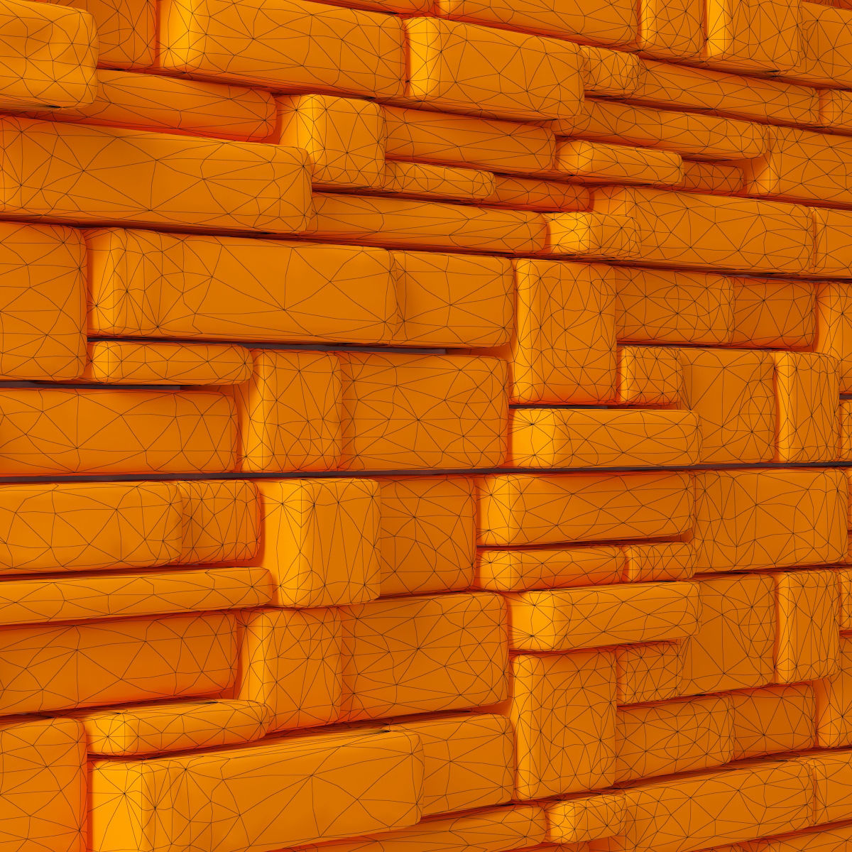 Panel decor brick n7 3D model_9