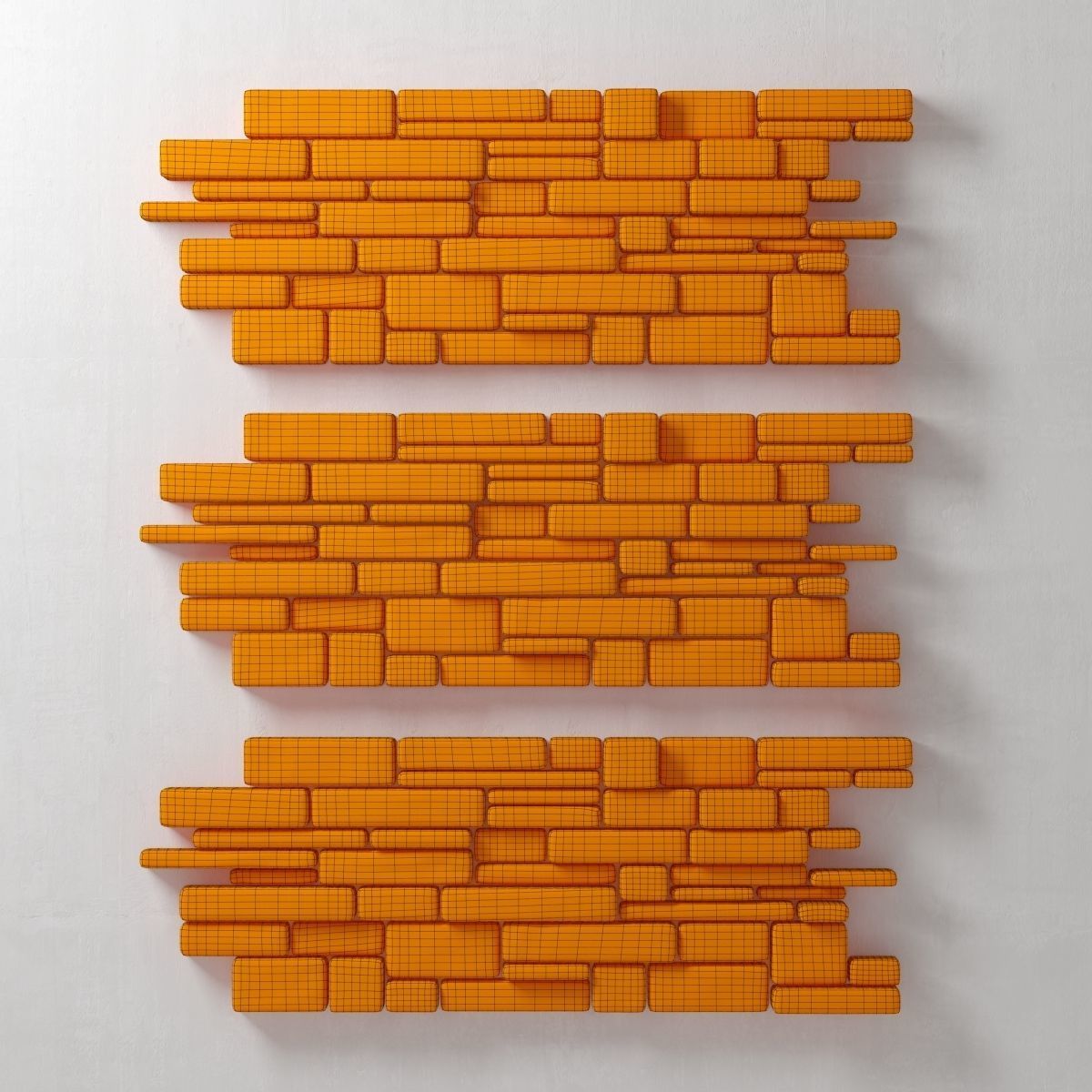 Panel decor brick n7 3D model_13