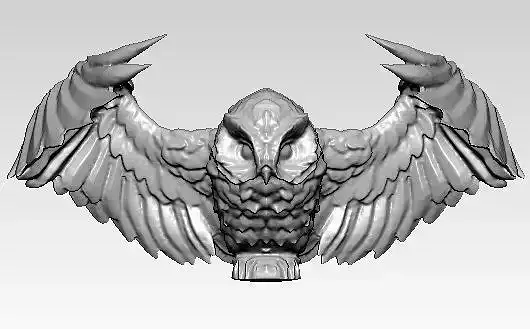 Detailed Flying Bird Owl 