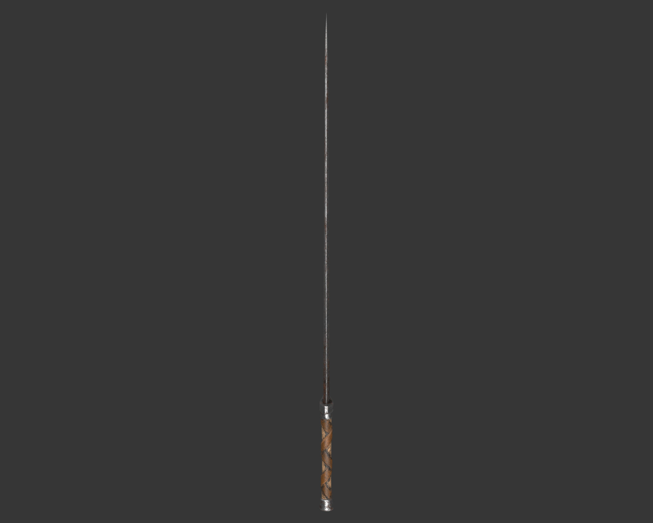 Medieval Crude Weapon Short Sword Low-poly 3D model_6