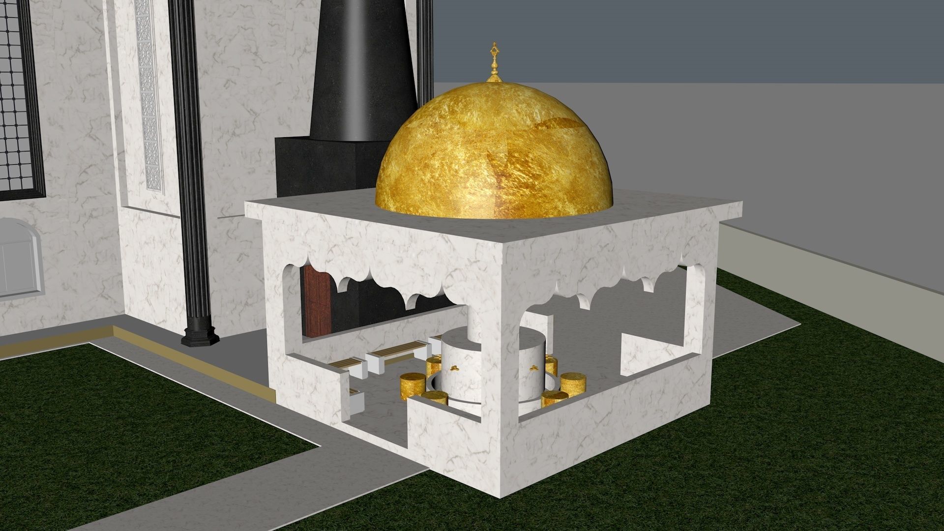 muslim mosque 3d model 3D model_6