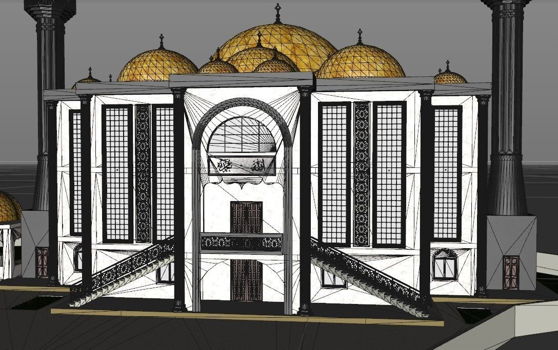 muslim mosque 3d model 3D model_15