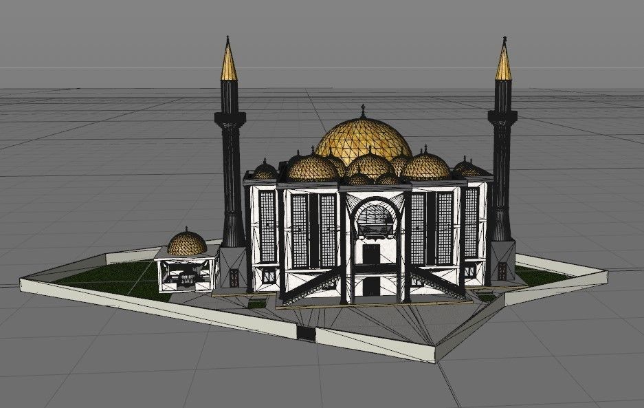 muslim mosque 3d model 3D model_11
