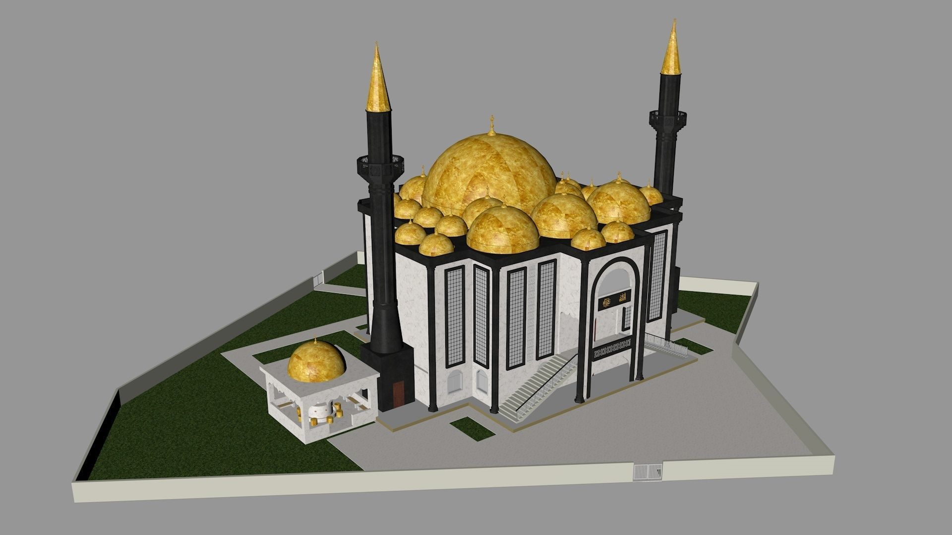 muslim mosque 3d model 3D model_3
