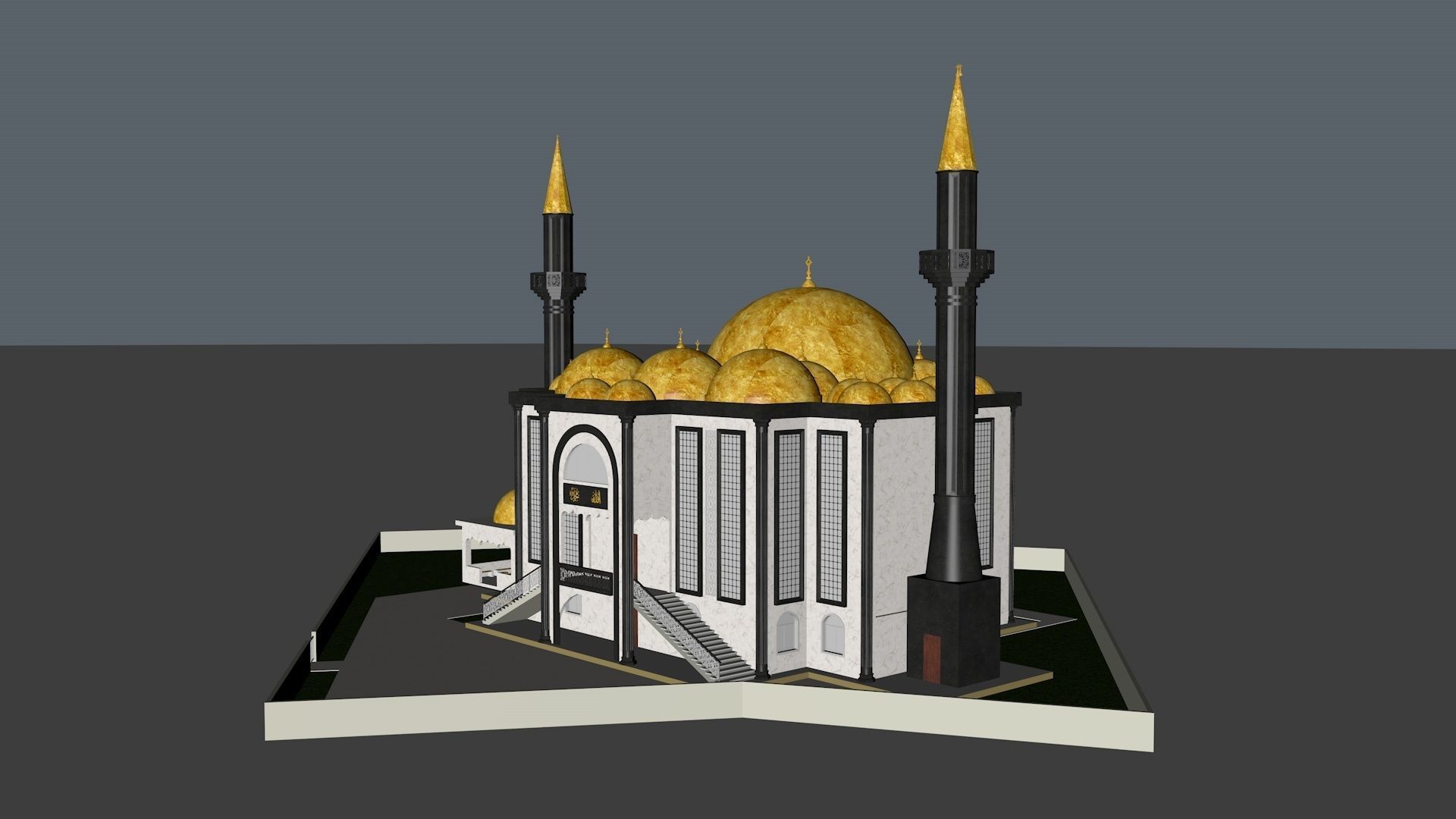 muslim mosque 3d model 3D model_10