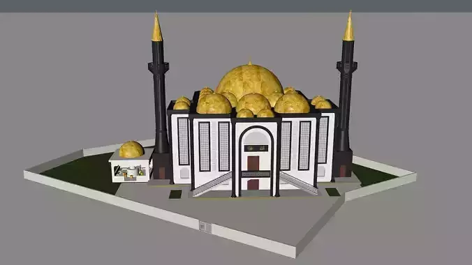 muslim mosque 3d model 3D model