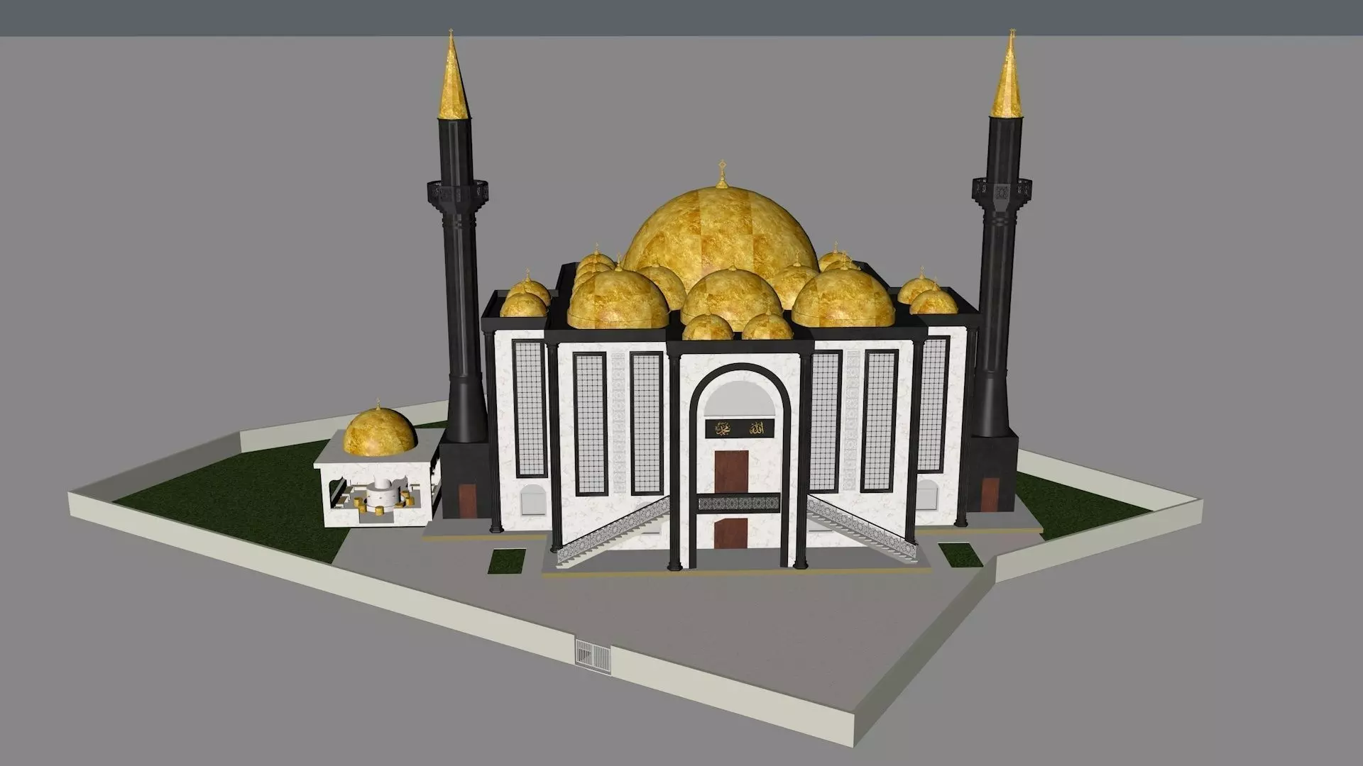 muslim mosque 3d model 3D model_0