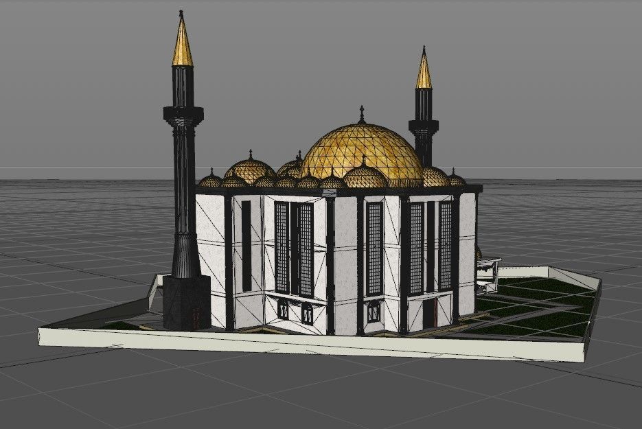 muslim mosque 3d model 3D model_13