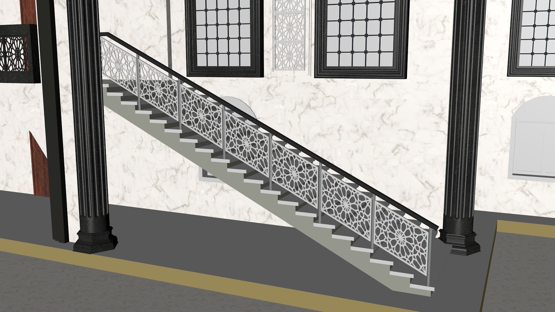 muslim mosque 3d model 3D model_8