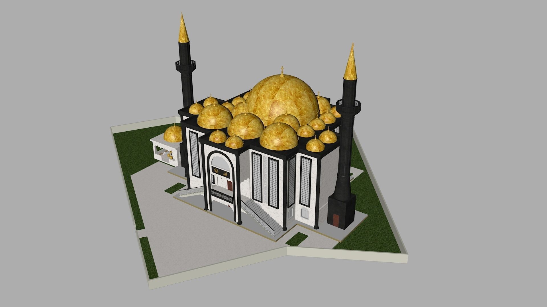 muslim mosque 3d model 3D model_1