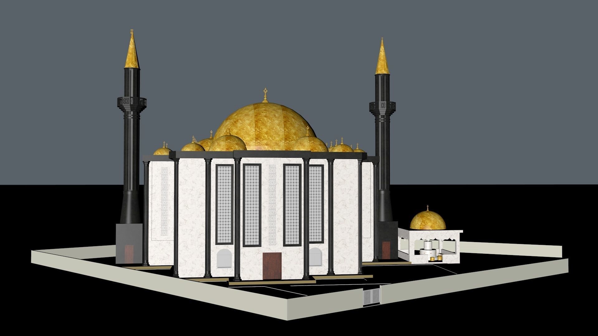 muslim mosque 3d model 3D model_4