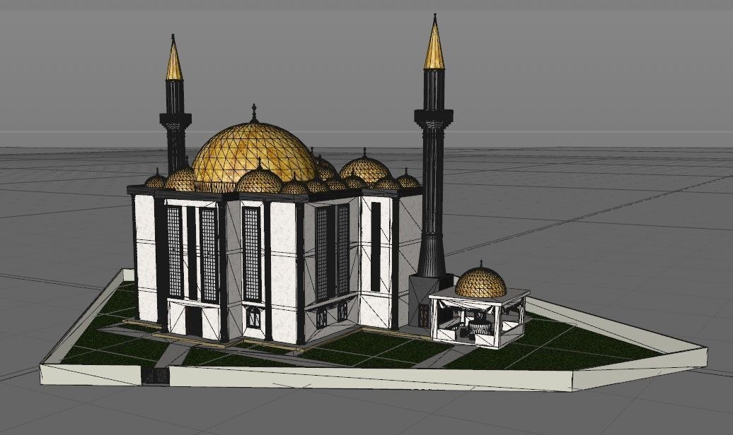 muslim mosque 3d model 3D model_12