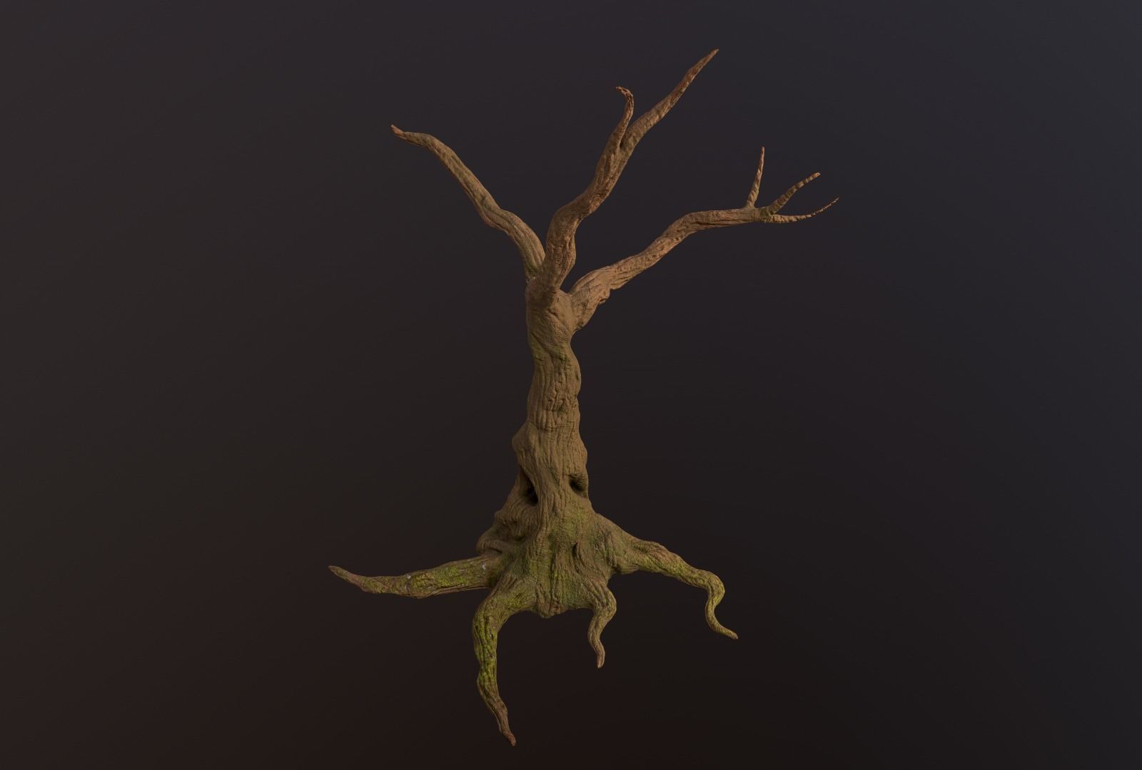 Fantasy tree low-poly 3d model Low-poly 3D model_1