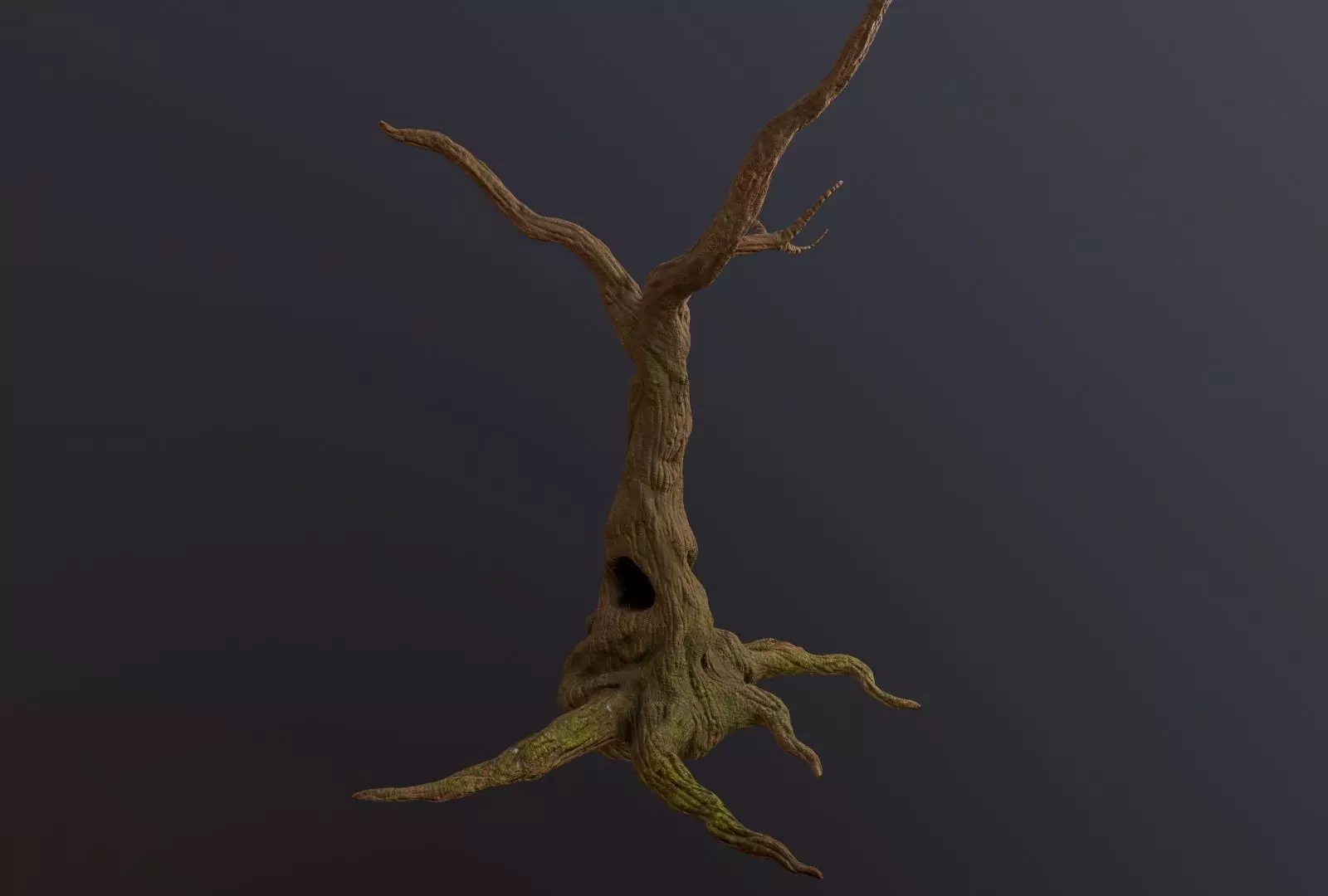 Fantasy tree low-poly 3d model Low-poly 3D model_0