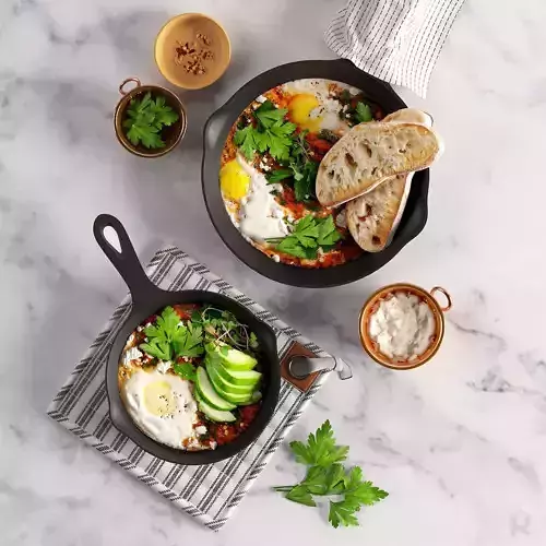 Shakshuka with Spinach and Harissa 3D model